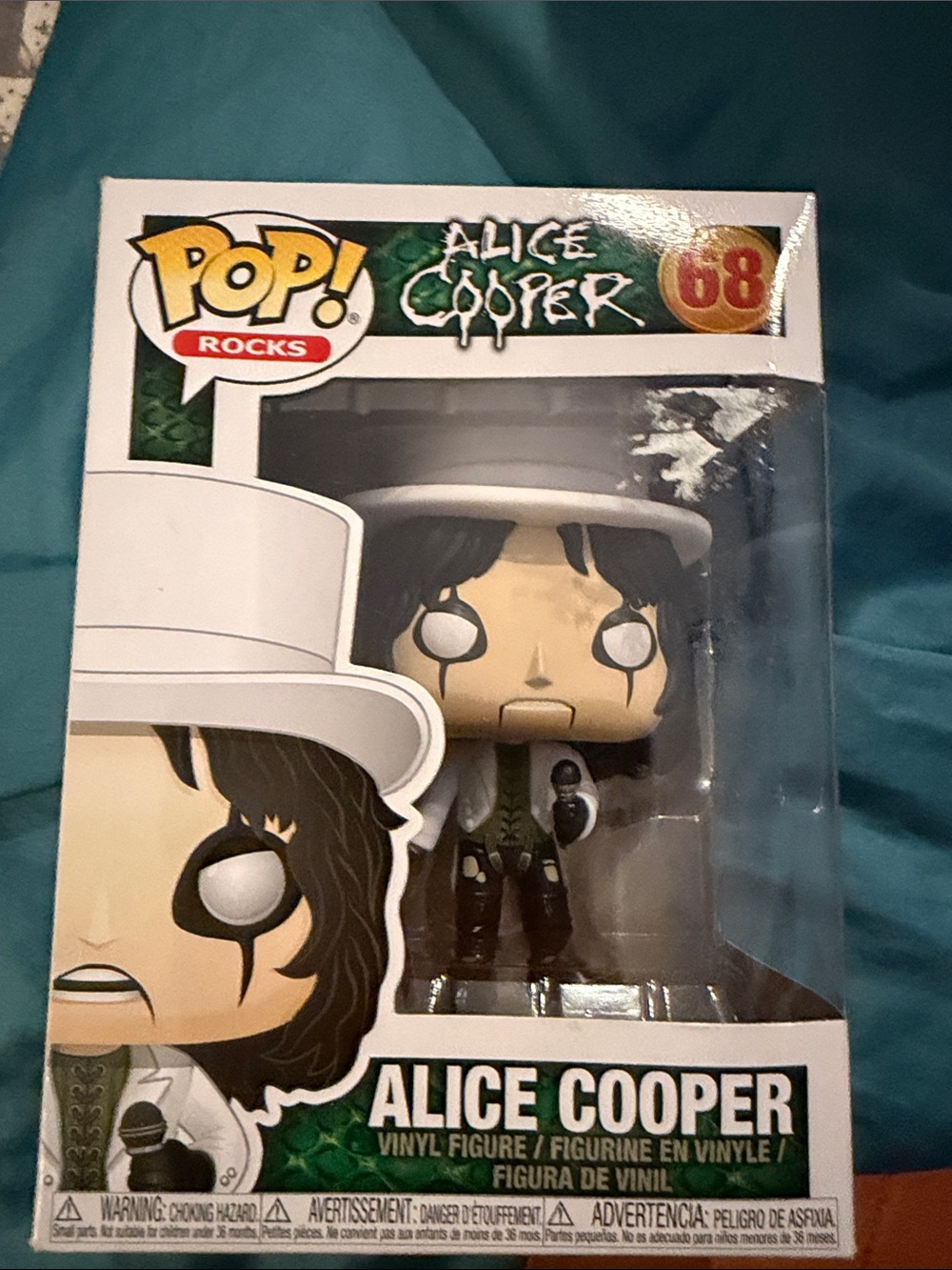 Funko Alice Cooper Vinyl Figure in White Hat and Black Accents